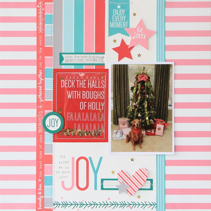 Joy_Christmas_Dog_Scrapbook_Page_Juliana_Michaels_Elles_Studio_Celebrate_December_01